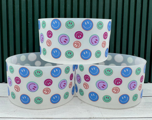 Transparent Smiley Silicone Tumbler Boot