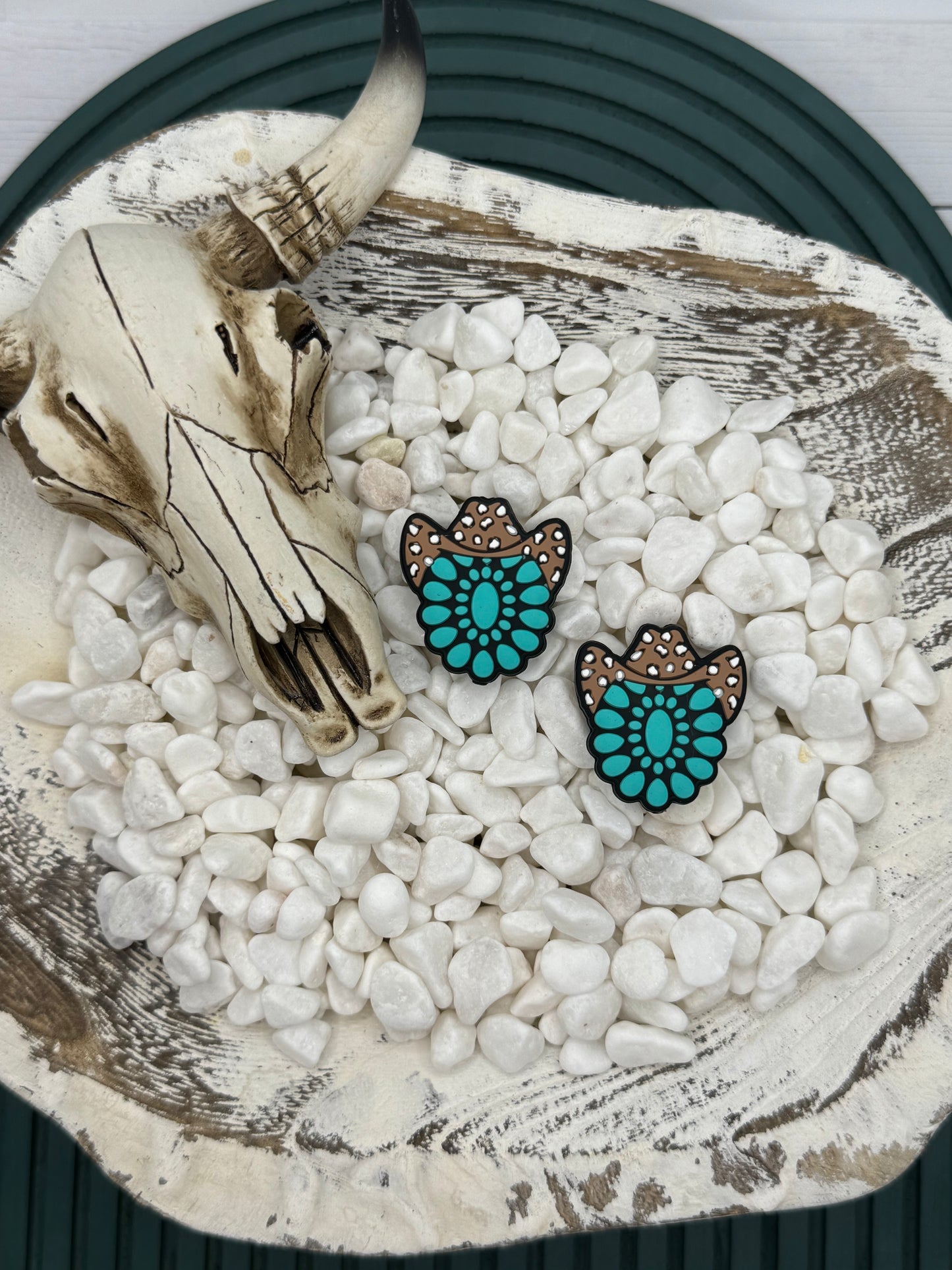 Concho Cowboy Hat Silicone Focal