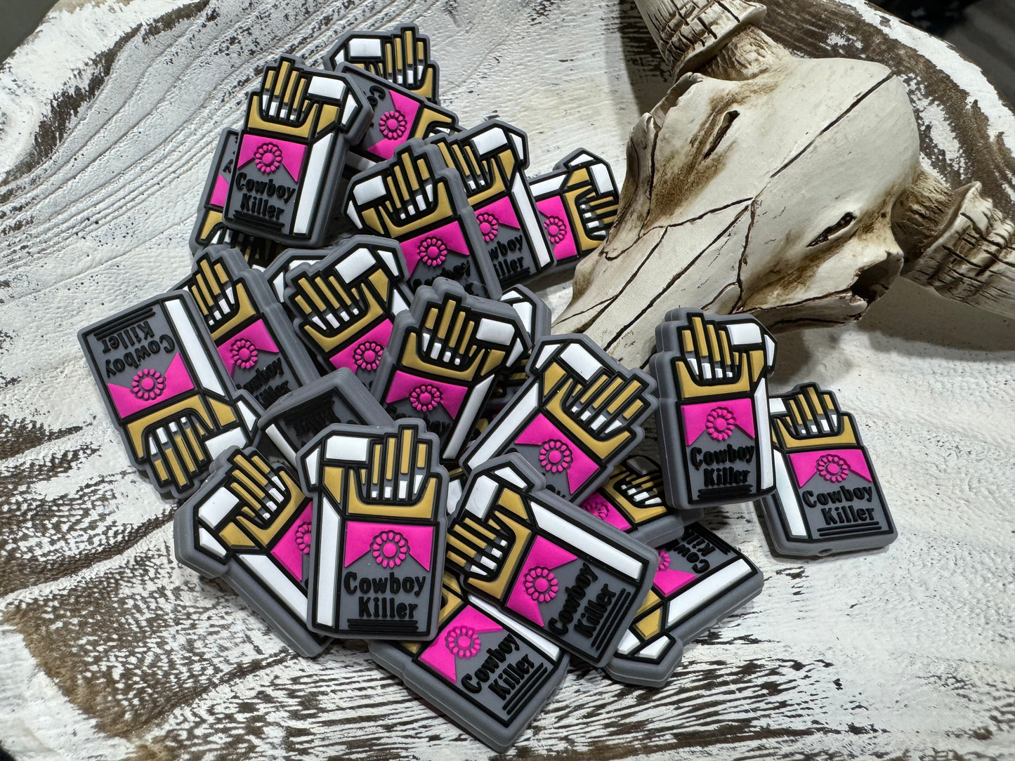 “Cowboy Killer” Silicone Focal Bead