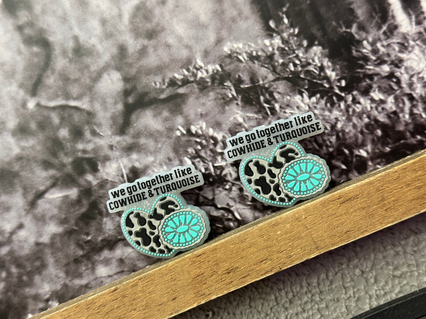 Exclusive “Cowhide & Turquoise” Focal