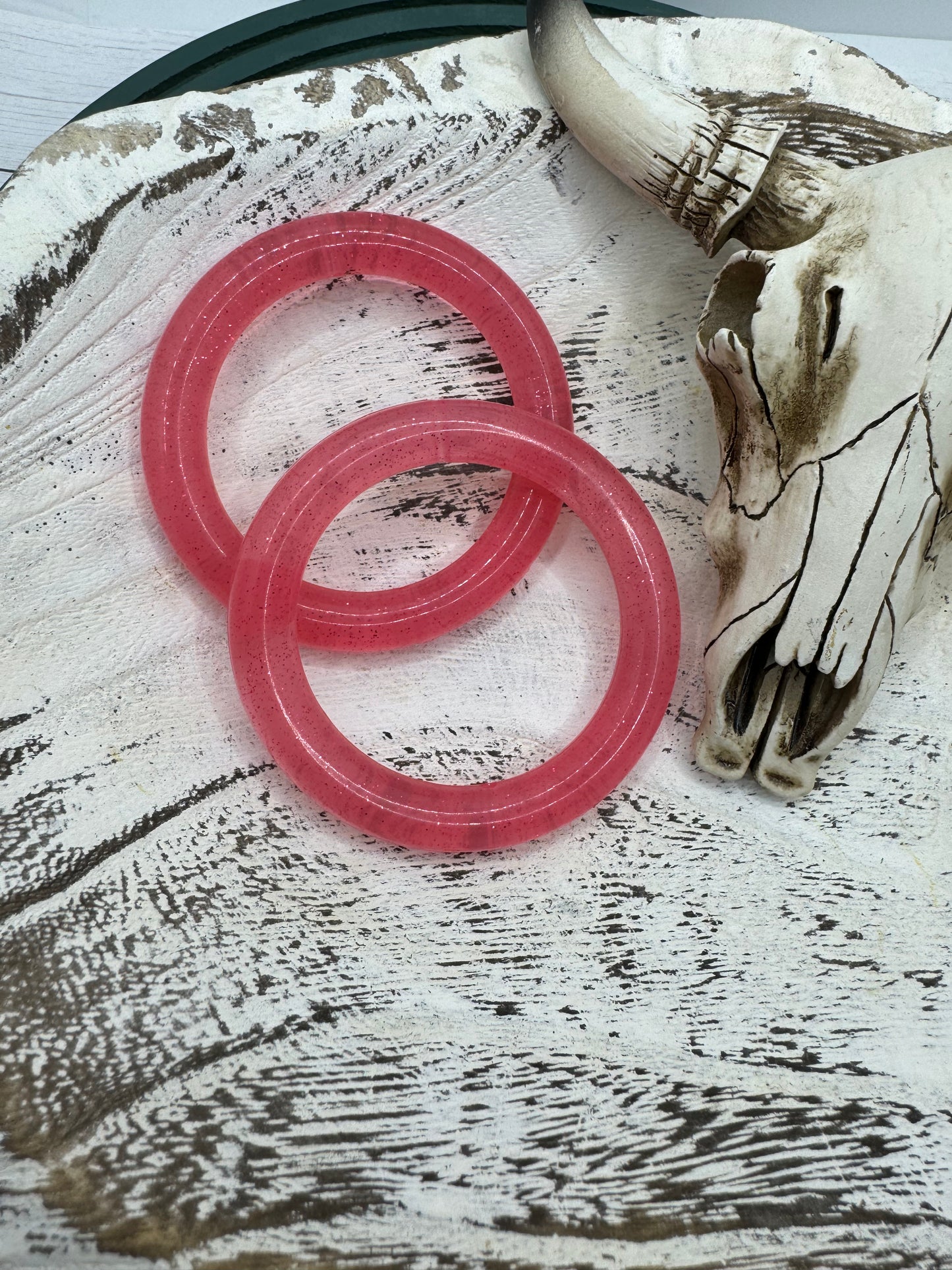 Watermelon Glitter Silicone Ring