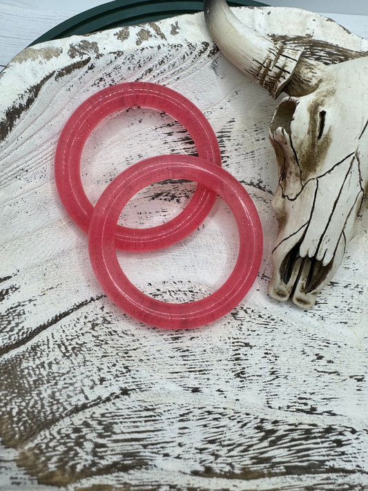 Watermelon Glitter Silicone Ring