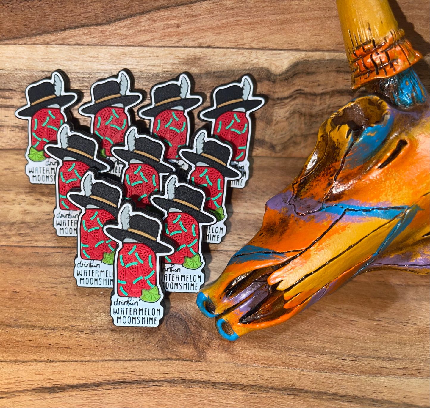 Watermelon Moonshine Silicone Bead