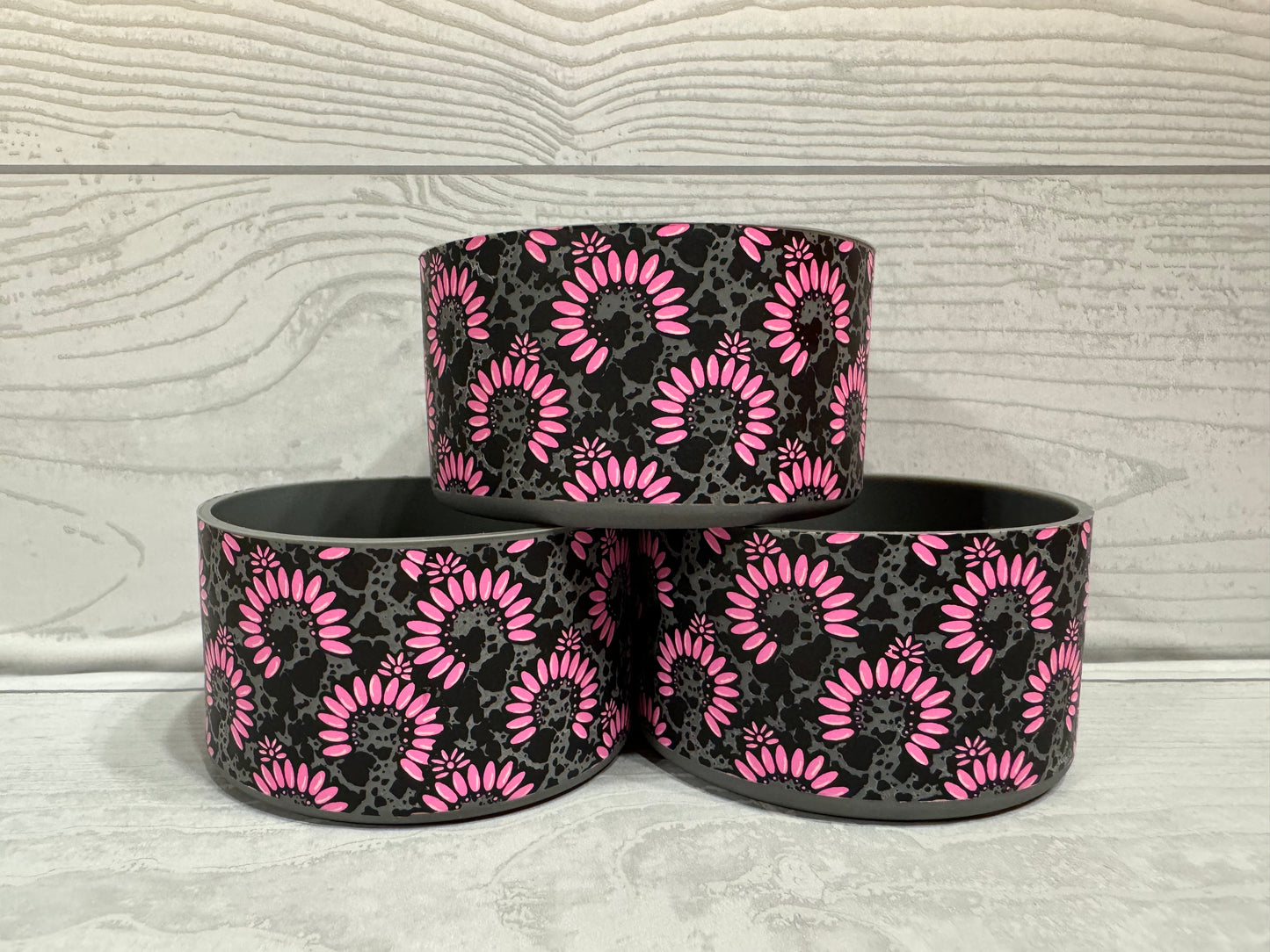 Pink Smash Bloom Silicone Tumbler Boot