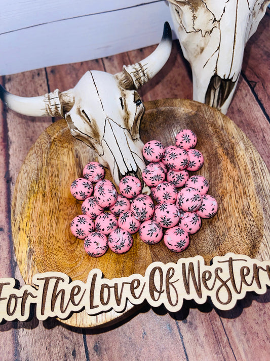 B&B Exclusive Daisy Moo Printed Beads (pack of 5)