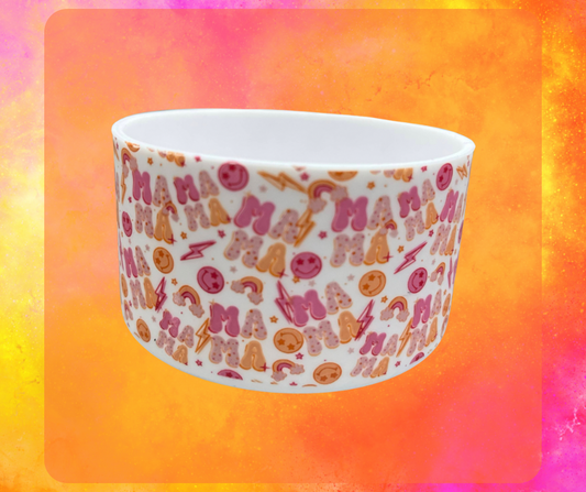 Smiley Mama Silicone Tumbler Boot