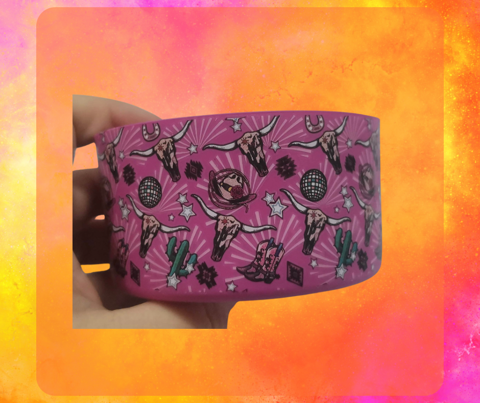 Disco Longhorn Silicone Tumbler Boot