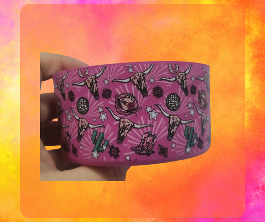 Disco Longhorn Silicone Tumbler Boot