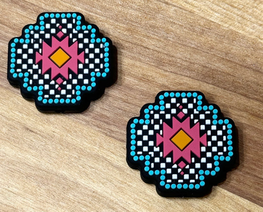 Exclusive Western Aztec Silicone Focal Bead