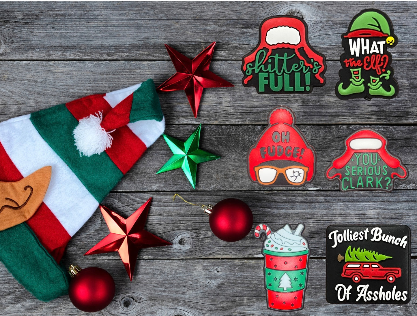 Christmas Silicone Focal Beads