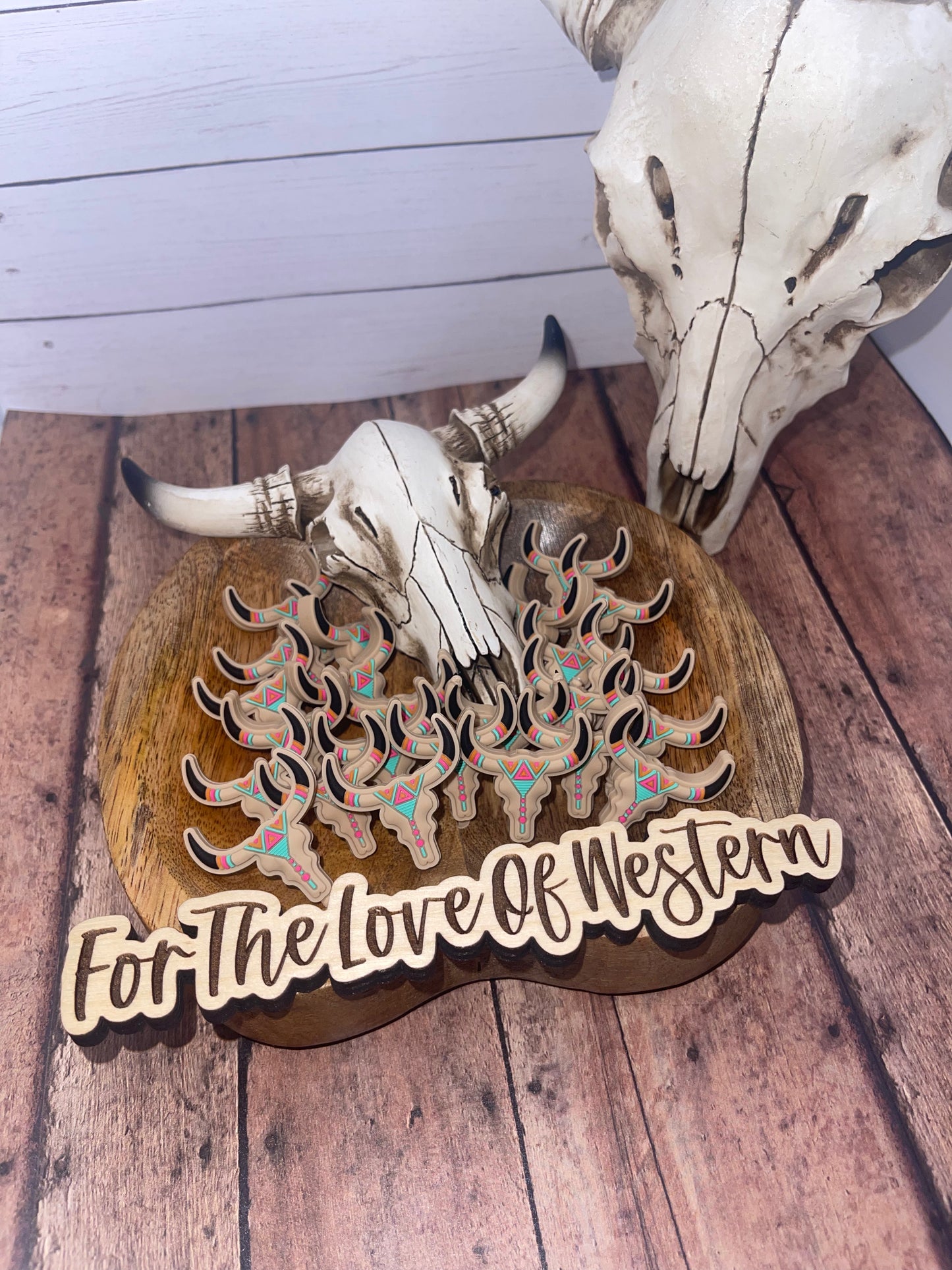 Native Longhorn Silicone Bead