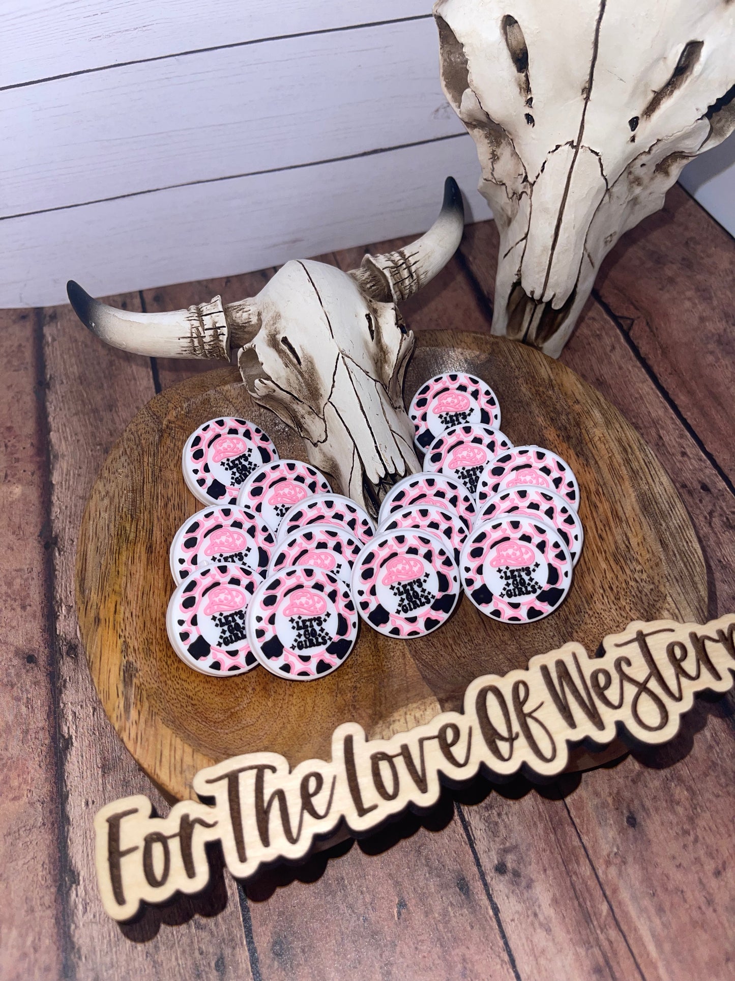 “Let’s Go Girls” Silicone Beads