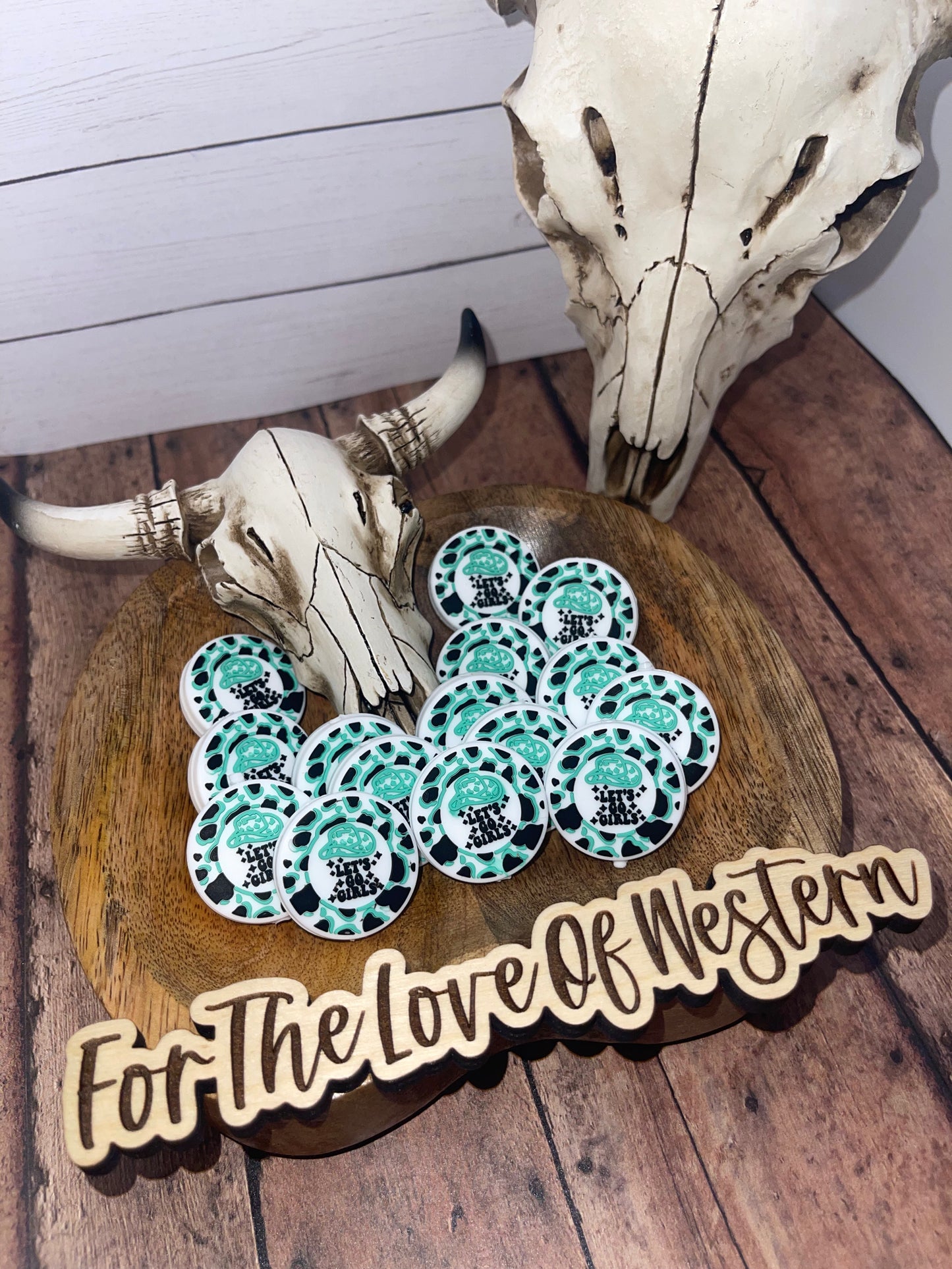 “Let’s Go Girls” Silicone Beads