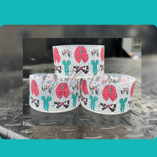 Western Bow 🎀 Silicone Tumbler Boot