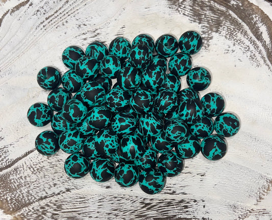 Turquoise Cow Print (pack of 5)