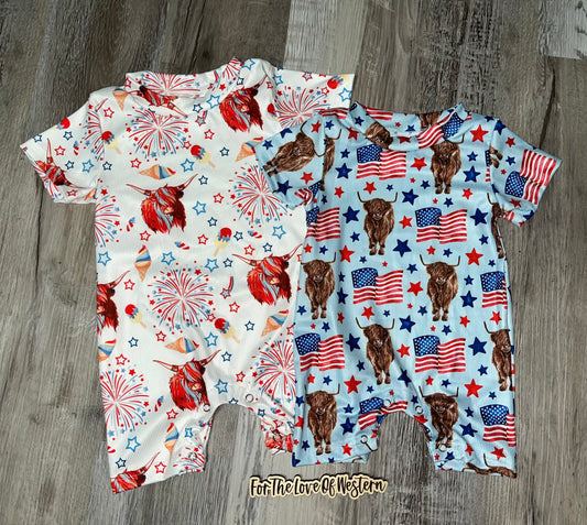 Infant Highland Patriotic Onesie